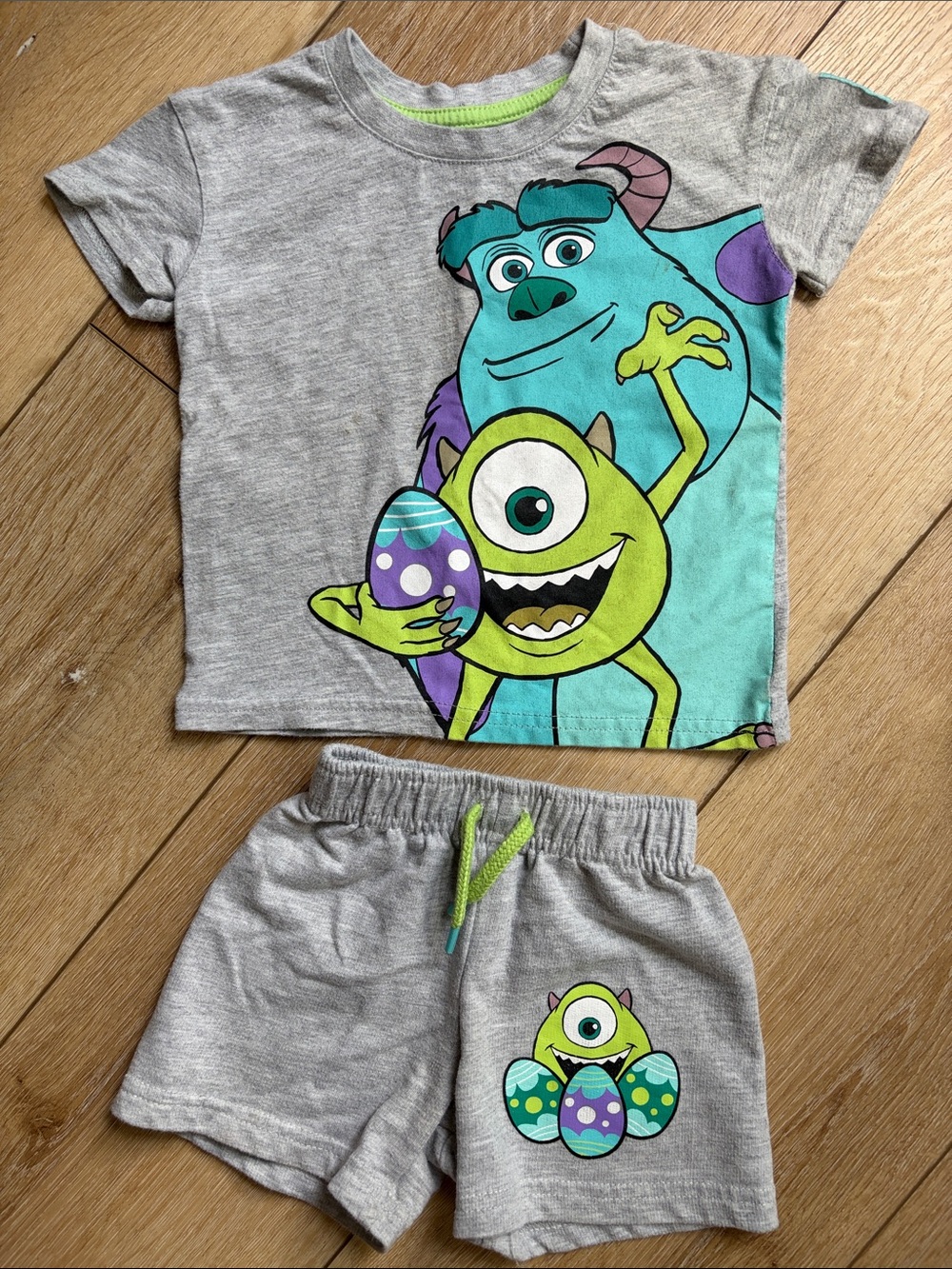 Disney Baby Monsters Inc 2-Piece Shorts Set 12M Easter Egg